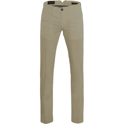 Stretch Twill Chino Hose , Herren, Größe: L - Moorer - Modalova