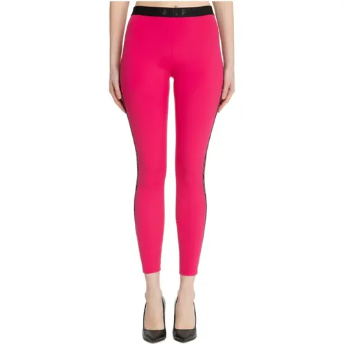 Plain Logo Leggings Elasticised Waist , female, Sizes: M - Balmain - Modalova