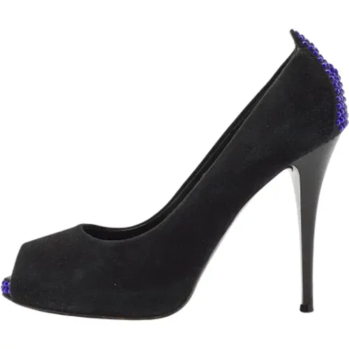 Pre-owned Pumps, female, , Size: 7 US Pre-owned Suede heels - Giuseppe Zanotti Pre-owned - Modalova