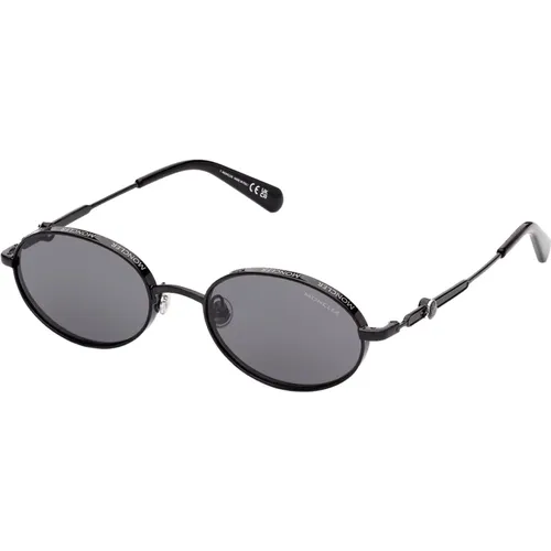 Tatou Sunglasses Shiny /Dark Grey , unisex, Sizes: 52 MM - Moncler - Modalova