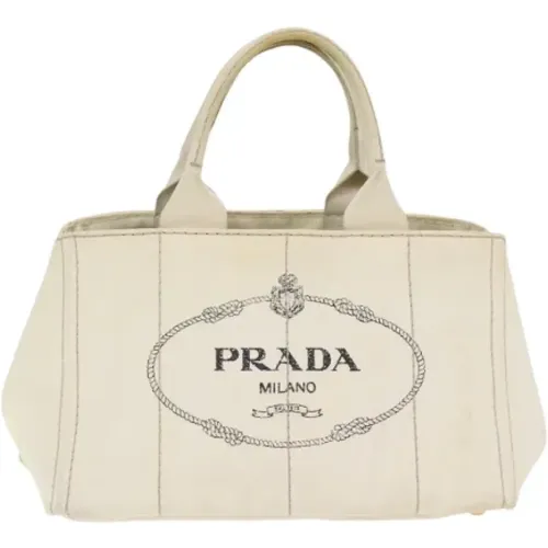 Pre-owned Tote Bags, female, , Size: ONE SIZE Pre-owned Canvas totes - Prada Vintage - Modalova