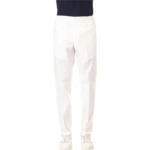 Chinos, male, , Size: XL Cream Cotton Garcon Trousers - Tagliatore - Modalova