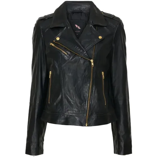 Bikerjacke - Zeitloser Stil , Damen, Größe: M - BTFCPH - Modalova