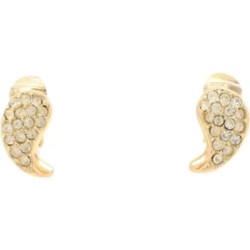 Pre-owned Jewellery, female, , Size: ONE SIZE Pre-owned Metal earrings - Dior Vintage - Modalova