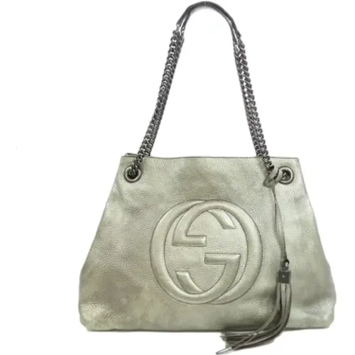 Pre-owned Tote Bags, female, , Size: ONE SIZE Pre-owned Leather gucci-bags - Gucci Vintage - Modalova