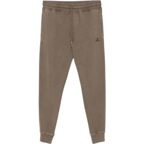 Logo-bestickte Track Pants mit Jersey-Textur , Herren, Größe: S - C.P. Company - Modalova