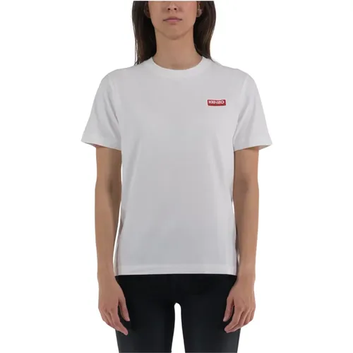 Kurzarm T-Shirt mit Paris Logo,Paris Loose Fit T-Shirt - Kenzo - Modalova