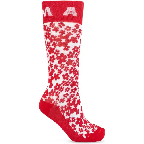 Socken mit Logo , Damen, Größe: S - Marni - Modalova