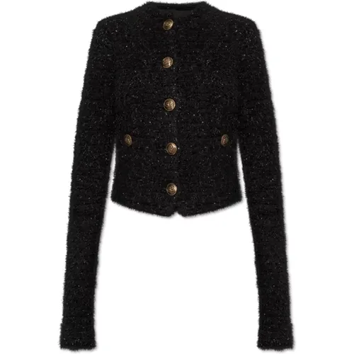 Tweed Jacket , female, Sizes: L, S - Balenciaga - Modalova