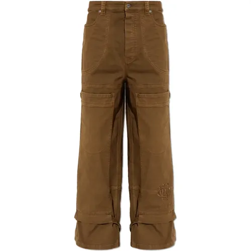 Wide Trousers, male, , Size: W32 Pocket Trousers - Off White - Modalova