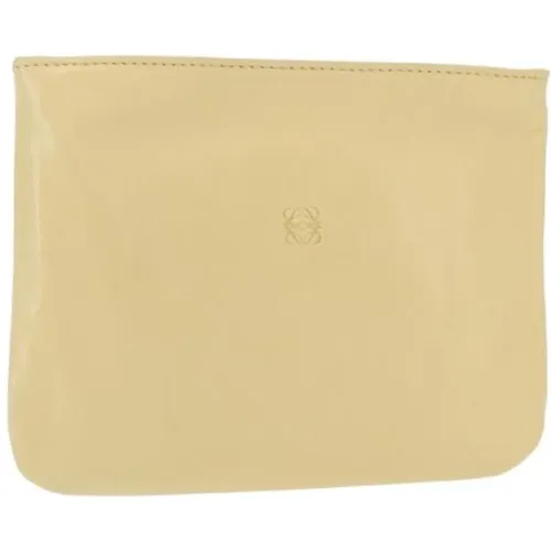 Pre-owned Clutches, female, , Size: ONE SIZE Pre-owned Leather Pouch - Loewe Pre-owned - Modalova
