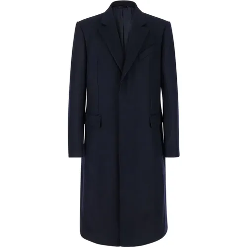 Single-Breasted Coats, male, , Size: L Fitted Long Coat - Givenchy - Modalova