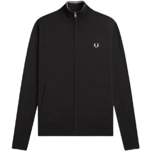 Zip-throughs, male, , Size: 2XL Zip-Up Sweatshirt - Fred Perry - Modalova