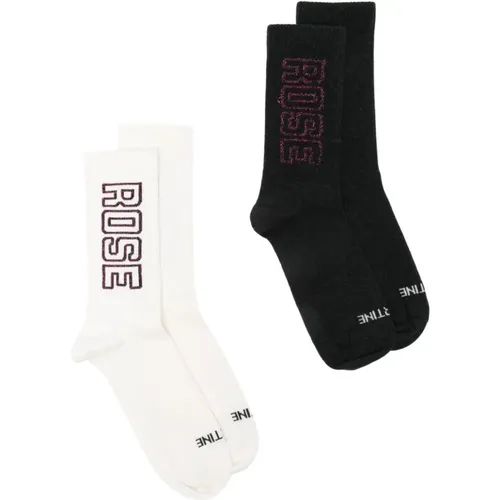 Socks, male, , Size: ONE SIZE Ribbed Sports Socks Multipack Cream Grey - Martine Rose - Modalova