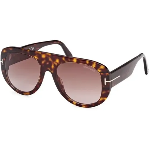 Gradient Bordeaux Sonnenbrille Dark Havana Stil - Tom Ford - Modalova