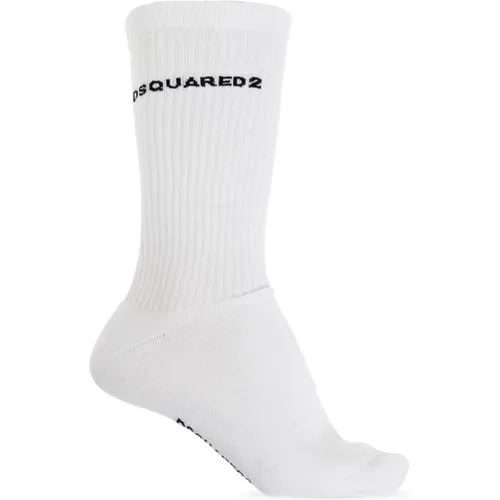 Socks, male, , Size: XL Socks with logo - Dsquared2 - Modalova