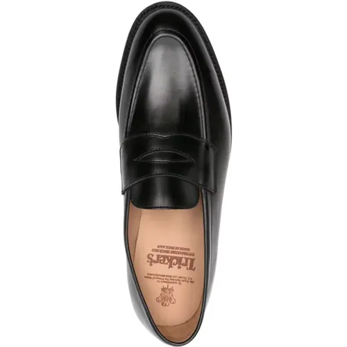 Loafers, male, , Size: 8 1/2 US Flat Shoes with Polished Finish - Tricker's - Modalova