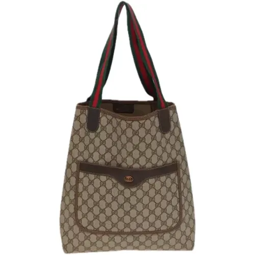 Pre-owned Tote Bags, female, , Size: ONE SIZE Pre-owned Canvas gucci-bags - Gucci Vintage - Modalova