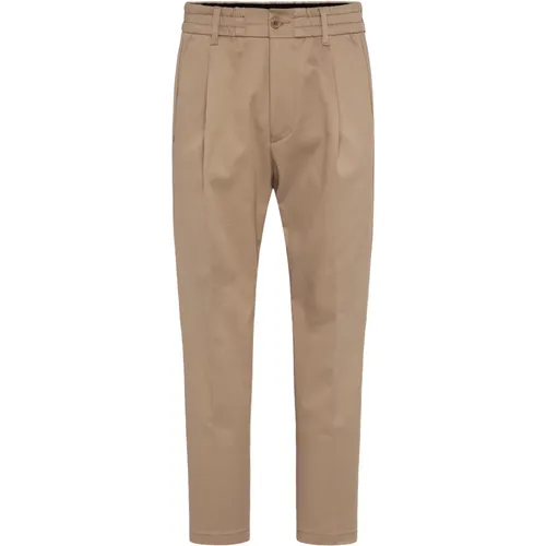 Men Chino Trousers with Pleats , male, Sizes: W34 L32, W30 L32, W32 L32, W29 L32 - drykorn - Modalova