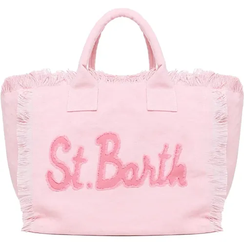 Elegante Tote Bag mit Logo-Patch - MC2 Saint Barth - Modalova