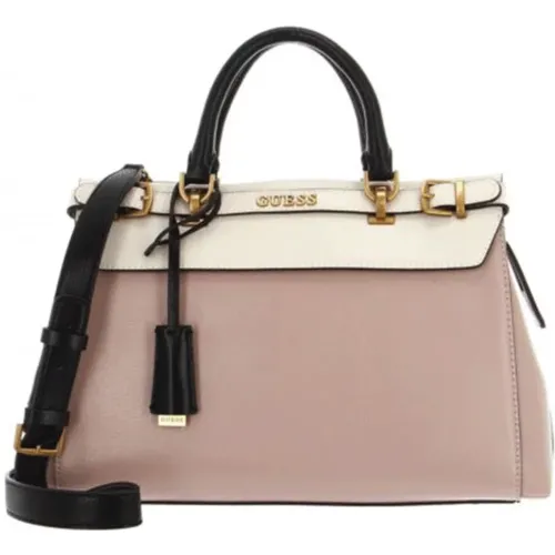 New and Pink Handbag with Gold Logo , female, Sizes: ONE SIZE - Guess - Modalova