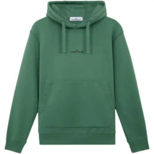 Baumwoll-Kapuzenpullover mit Logo - Stone Island - Modalova