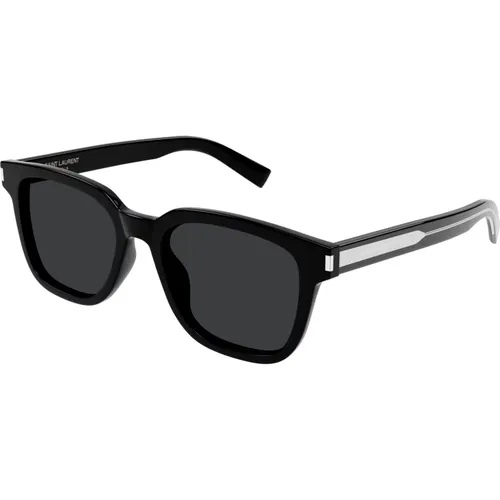 Klassische schwarze Sonnenbrille SL 711 , Herren, Größe: 52 MM - Saint Laurent - Modalova