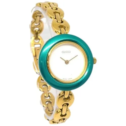 Pre-owned Watches, female, , Size: ONE SIZE Pre-owned Plastic Watch - Gucci Vintage - Modalova