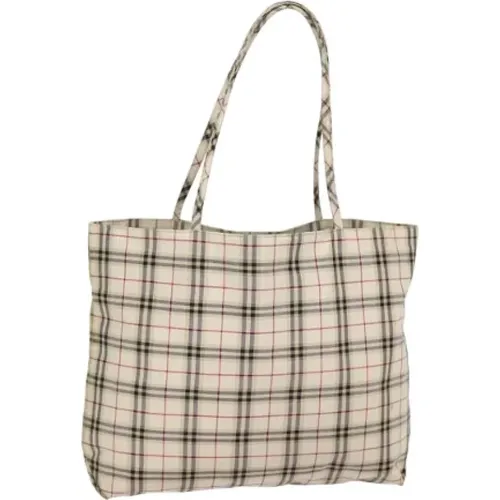 Pre-owned Tote Bags, female, , Size: ONE SIZE Pre-owned Canvas shoulder-bags - Burberry Vintage - Modalova