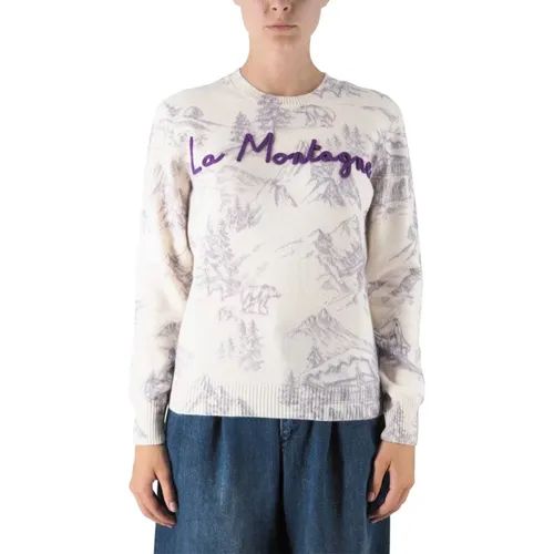 Mountain Embroidered Sweater , female, Sizes: S, L, M, XS - MC2 Saint Barth - Modalova