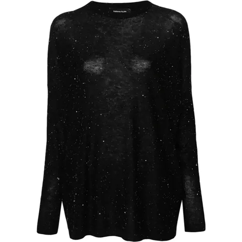 Sequin Jumper , female, Sizes: L - Fabiana Filippi - Modalova