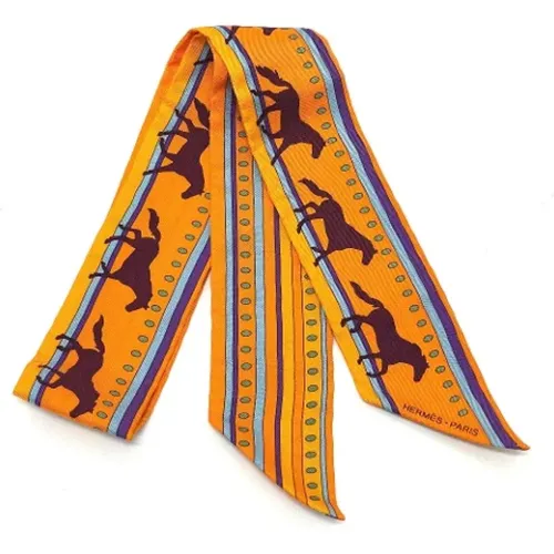 Pre-owned Scarves, female, , Size: ONE SIZE Pre-owned Silk scarves - Hermès Vintage - Modalova