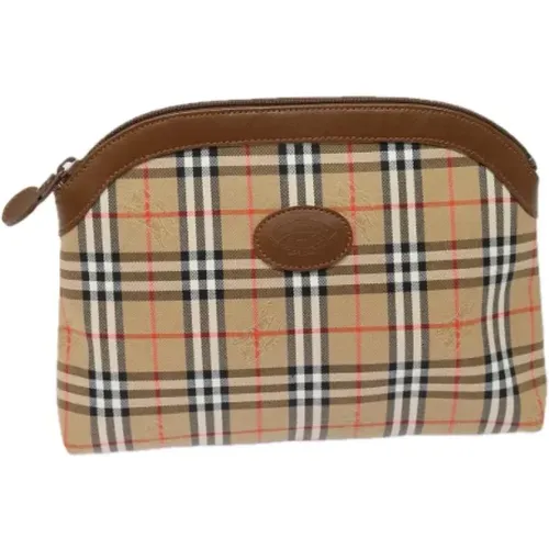 Pre-owned Clutches, female, , Size: ONE SIZE Pre-owned Canvas clutches - Burberry Vintage - Modalova