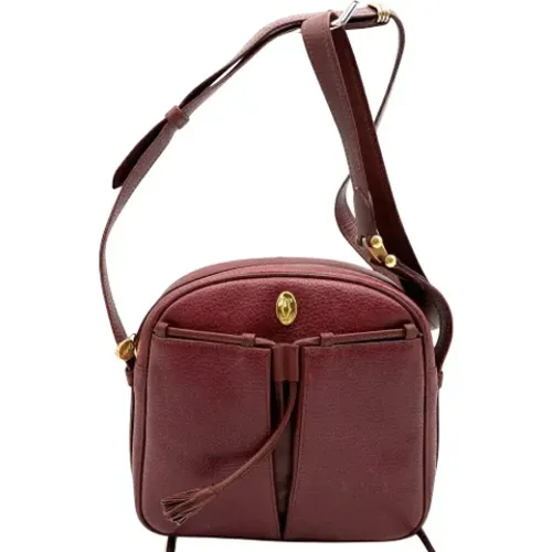 Pre-owned Cross Body Bags, female, , Size: ONE SIZE Pre-owned Leather shoulder-bags - Cartier Vintage - Modalova