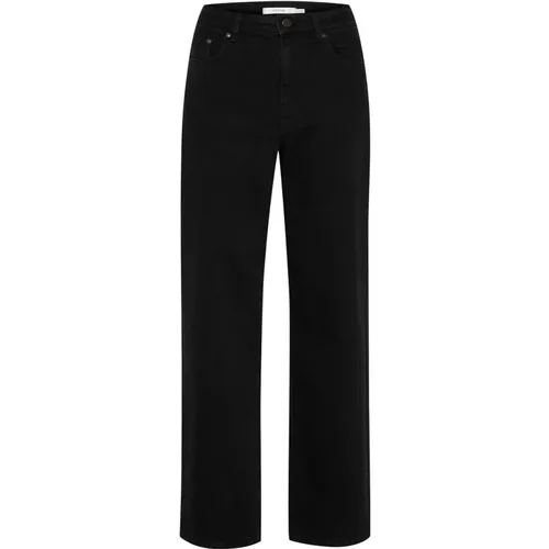 Weite Dunkle Schwarze Jeans , Damen, Größe: W29 - Gestuz - Modalova