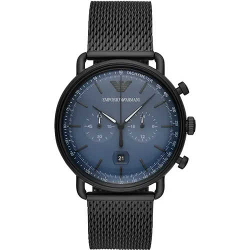 Watches, unisex, , Size: ONE SIZE Stunning Ar11201 Quartz Watch - 43mm Stainless Steel Case - Emporio Armani - Modalova