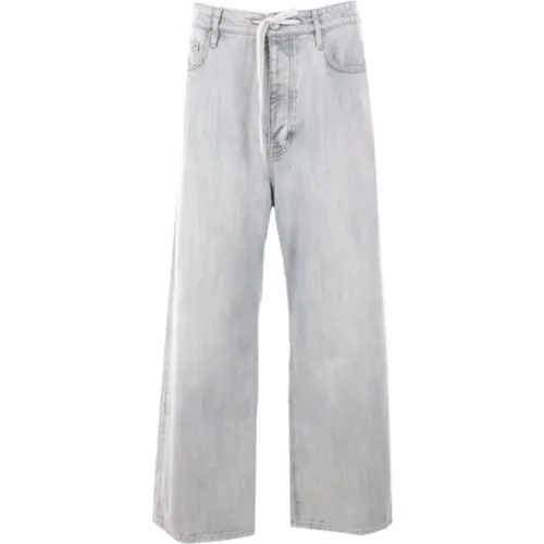 Baggy Oversize Denim Jeans,Denim Kordelzug Weite Bein Hose - Balenciaga - Modalova