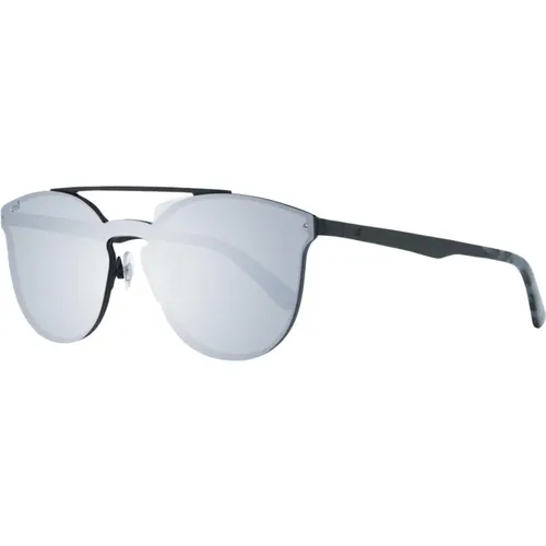 Schwarze Verspiegelte Gläser Sonnenbrille , unisex, Größe: ONE Size - WEB Eyewear - Modalova