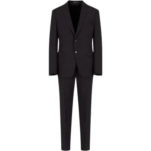 Classic Wool Suit Set , male, Sizes: 5XL, L, 2XL, M - Emporio Armani - Modalova