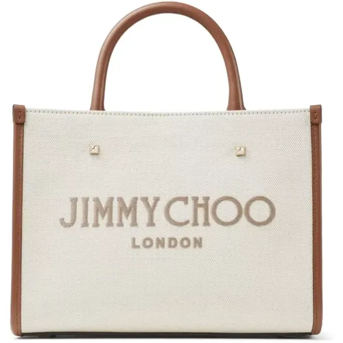 Avenue Canvas Tote Bag , female, Sizes: ONE SIZE - Jimmy Choo - Modalova