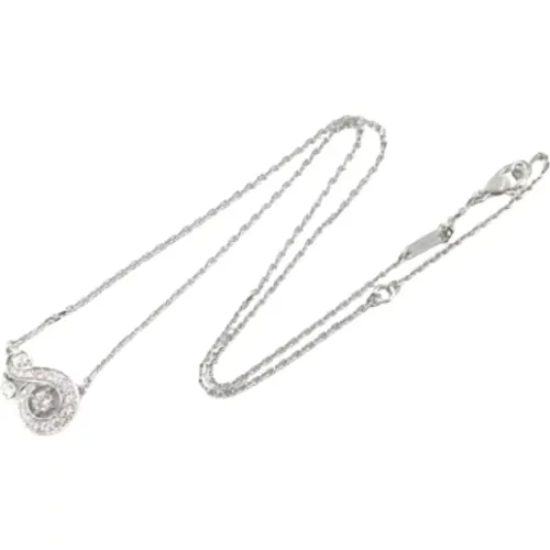 Pre-owned Jewellery, female, , Size: ONE SIZE Pre-owned White Gold necklaces - Van Cleef & Arpels Pre-owned - Modalova