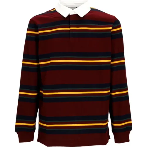 Polo Shirts, male, , Size: XL Striped Long Sleeve Polo Shirt - Carhartt WIP - Modalova