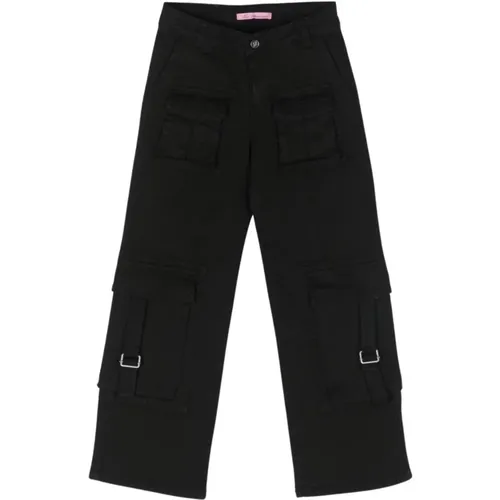 Cargo Denim Hose Schwarz Blumarine - Blumarine - Modalova