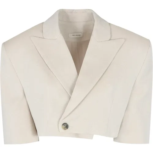Blazers, female, , Size: XS Single-breasted One Button Jacket - The Mannei - Modalova