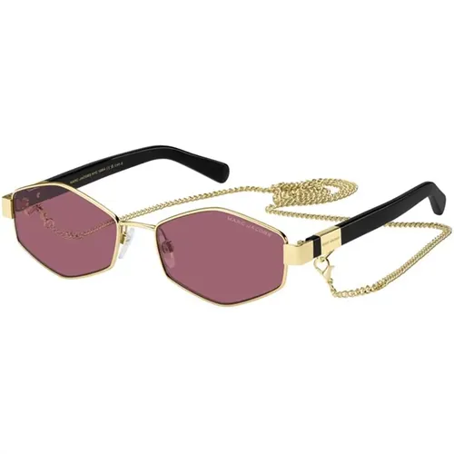 Sunglasses, female, , Size: 55 MM Red Sunglasses Stylish Women's Accessories - Marc Jacobs - Modalova