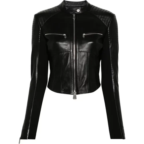 Batman Biker Jacke , Damen, Größe: XS - pinko - Modalova