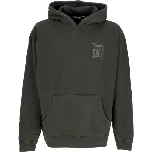 Hoodies, male, , Size: XS Pigment Eyes Icon Hoodie - Obey - Modalova