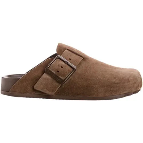 Luxury Suede Mules , male, Sizes: 7 UK, 10 UK, 6 UK, 9 UK, 8 UK - Balenciaga - Modalova