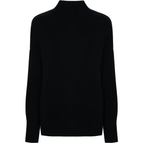 Mockneck Sweater 5GG Flachstrick , Damen, Größe: S - allude - Modalova