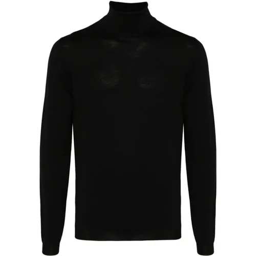 Turtlenecks, male, , Size: 3XL Merino Wool Turtleneck Sweater - Goes Botanical - Modalova